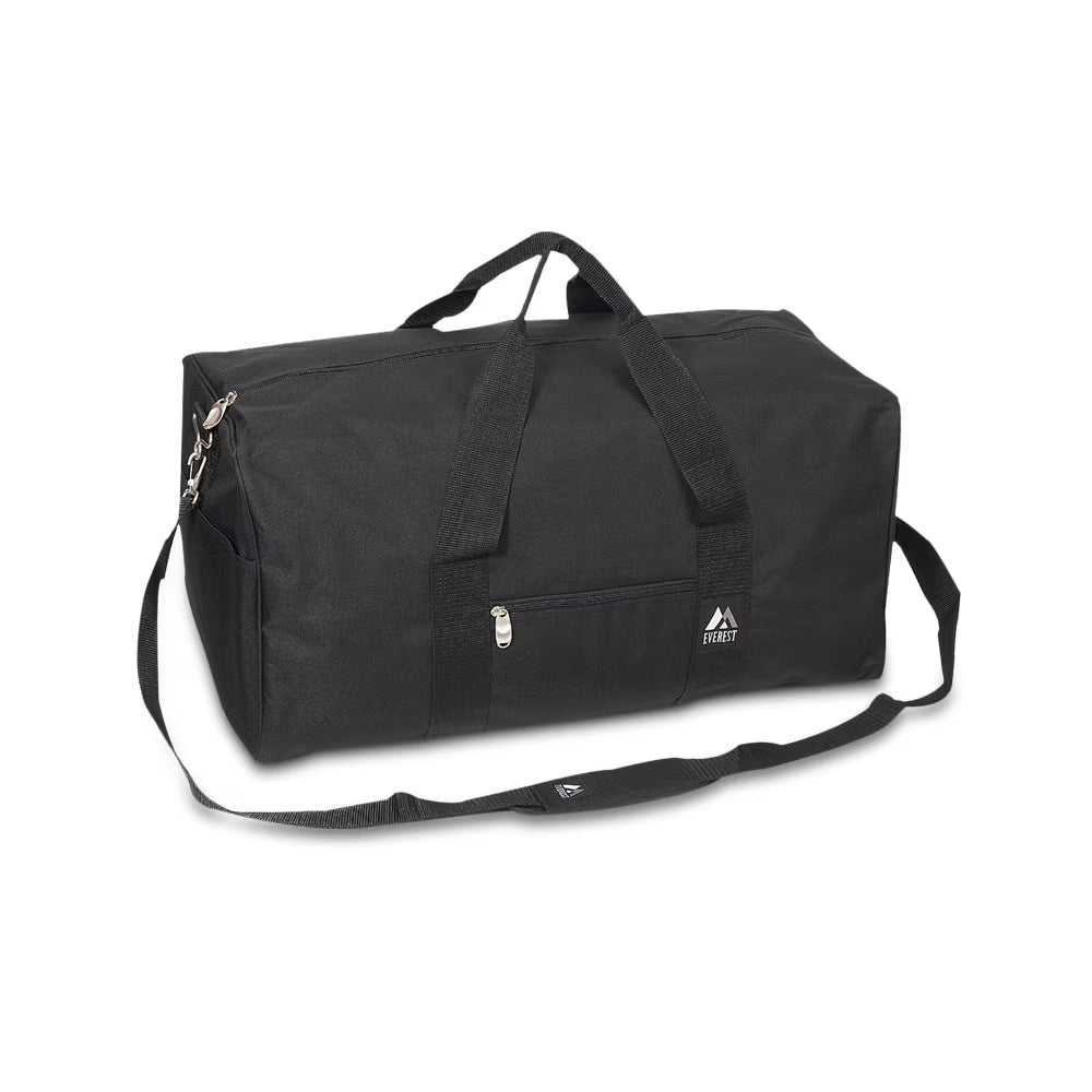 Unisex Basic Gear Duffle Bag, Medium Black