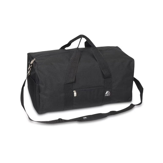 Unisex Basic Gear Duffle Bag, Medium Black